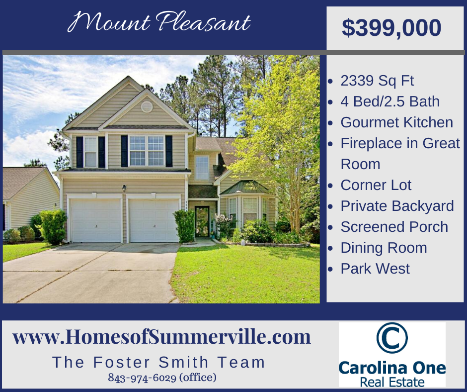 Home for Sale in Park West - Mount Pleasant, SC